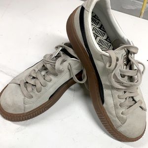 Puma suede platform sneakers